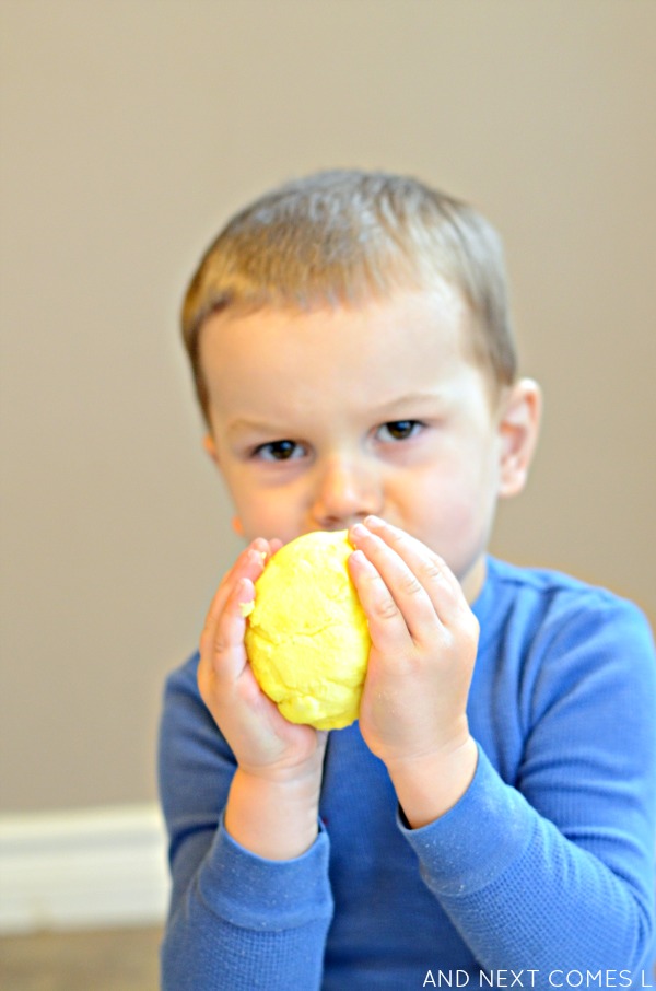 Citrus Scented Easy Dough {150+ ScreenFree Activities for Kids Book