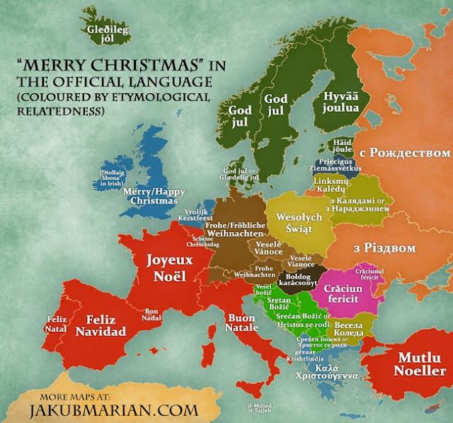 Merry Christmas in different languages holiday.filminspector.com