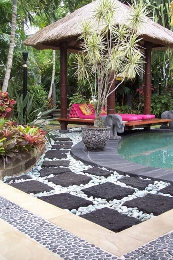 6 Cool Pebble Design Ideas for Your Courtyard allgardenworld