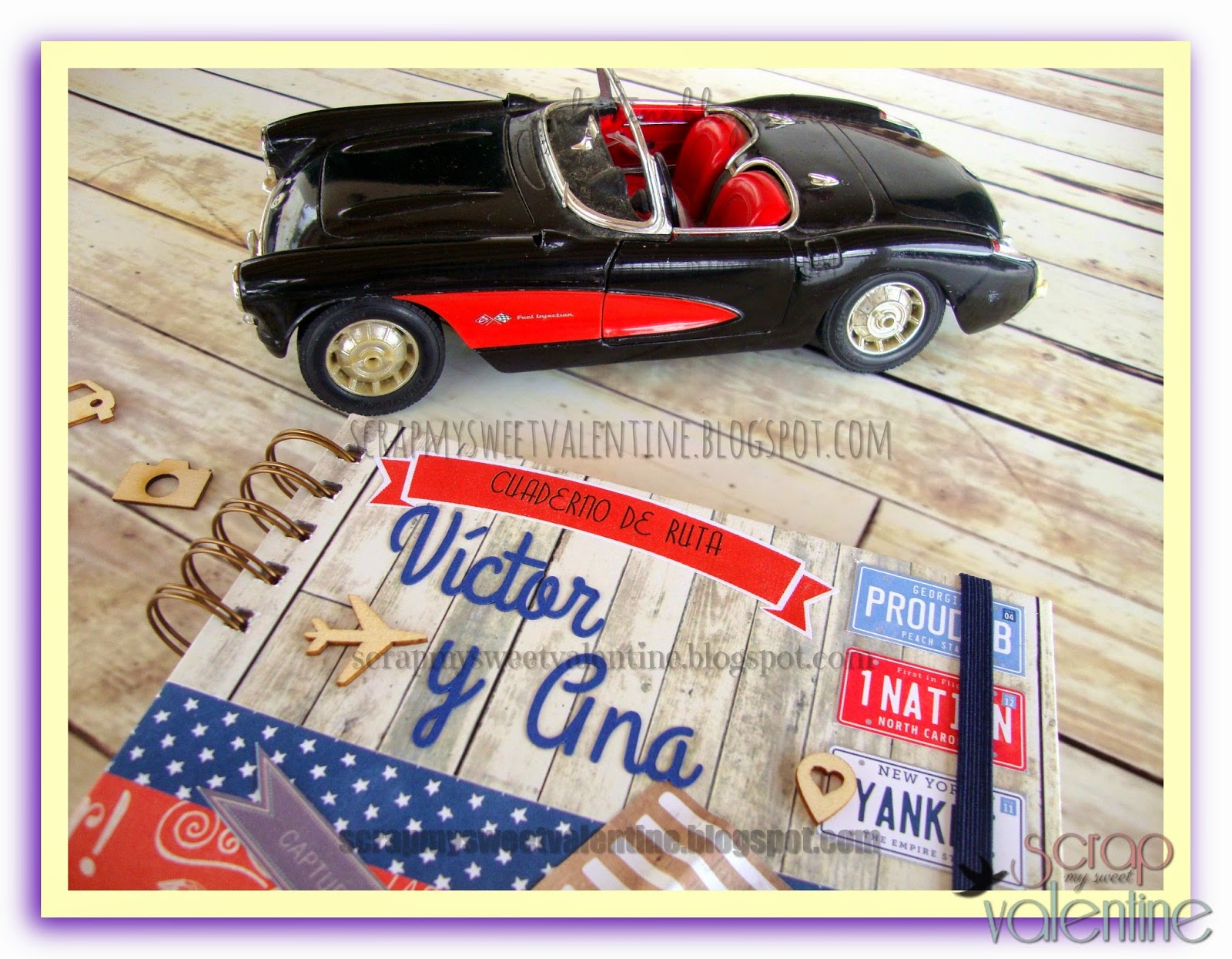 Scrap My Sweet Valentine: Diario agenda Viaje: deja el