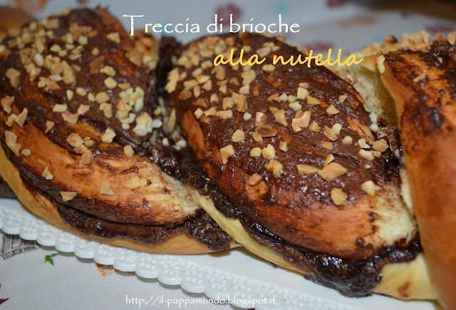 treccia di brioche alla nutella 