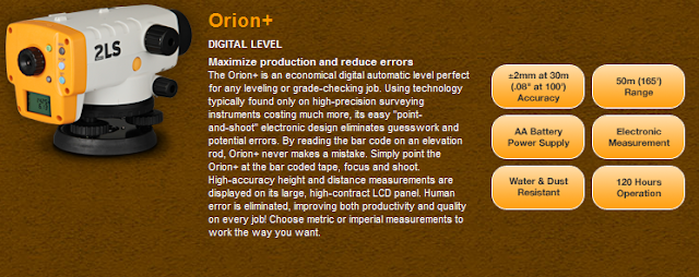 Automatic level digital Orion 2LS