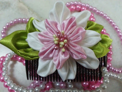 tsumami kanzashi, hair comb, hair accessory, Malaysia