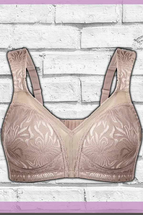 wide strap minimizer bra