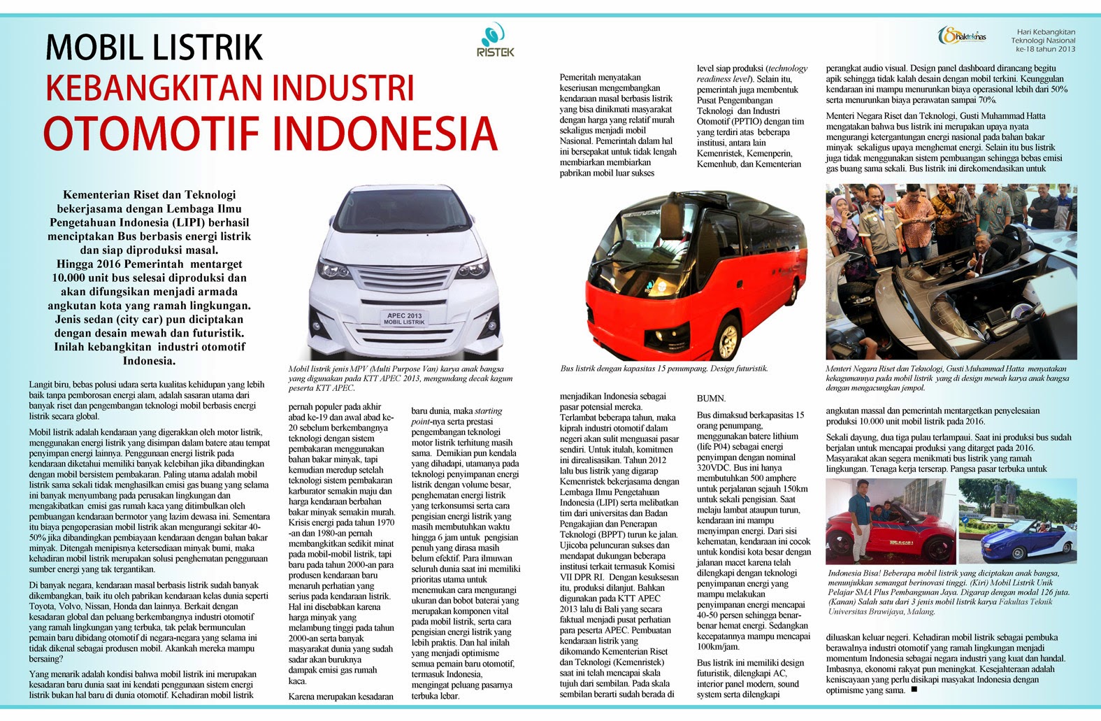 Iklan Advertorial Kementerian Riset dan Teknologi