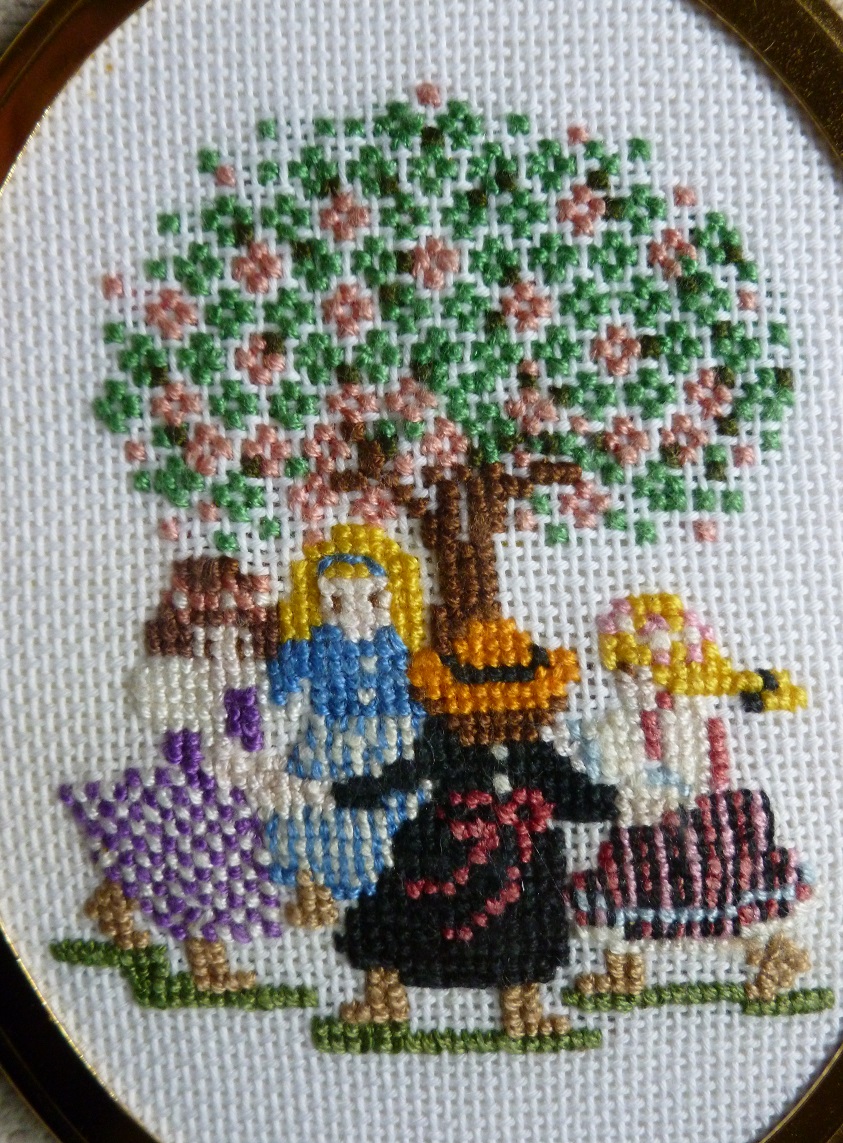Jennifers crafting rainbows  my oval cross stitch pictures