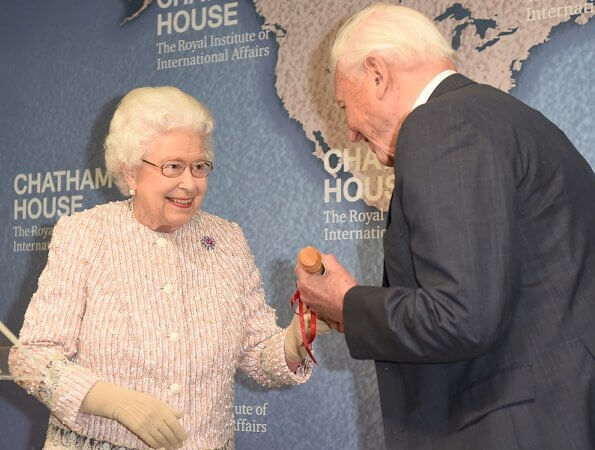 Queen Elizabeth II presented the Chatham House Prize 2019 to Sir David Attenborough and Julian Hector