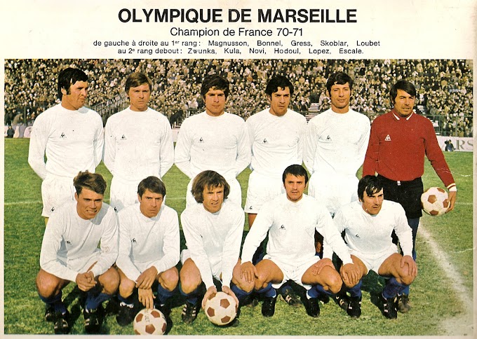 OLYMPIQUE de MARSEILLE 1970-71.