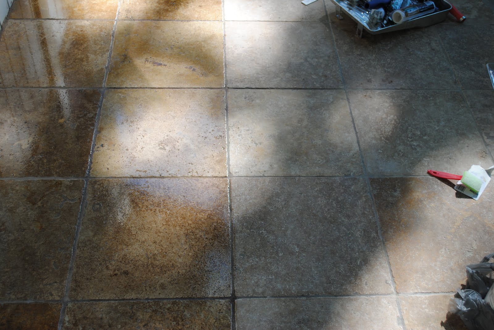 Martin Shaw Landscape Design Travertine Patio Process