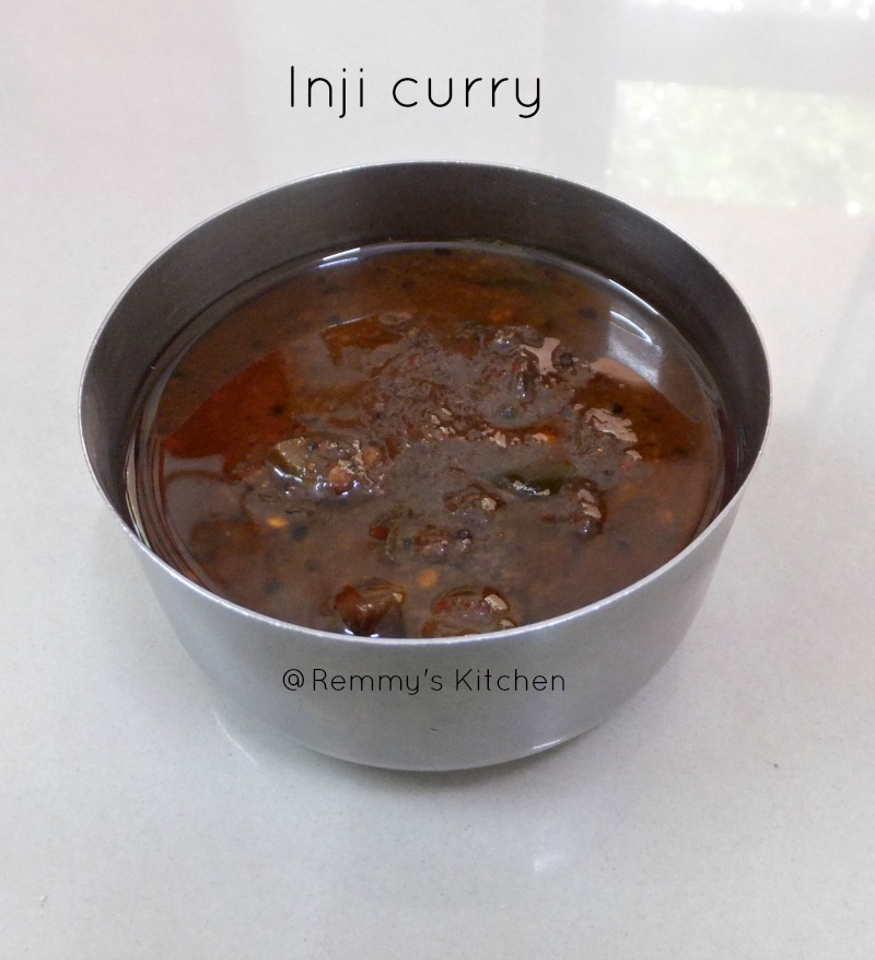 Remmy's Kitchen Inji curry / Sweet and sour ginger pickle
