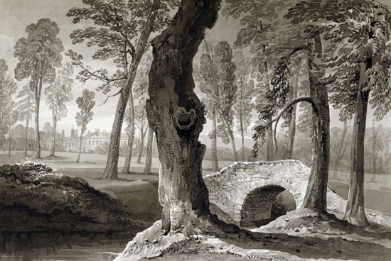Scan of a sketch of View on Gobions Park, J. C. Buckler, 1840 (courtesy of HCRO)