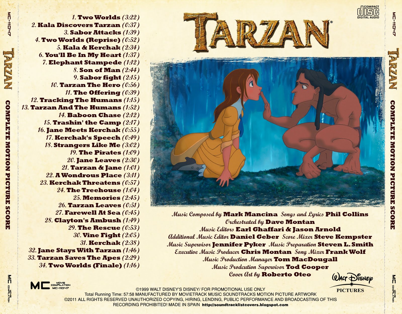 The Five Best Songs From The Legend Of Tarzan Soundtrack