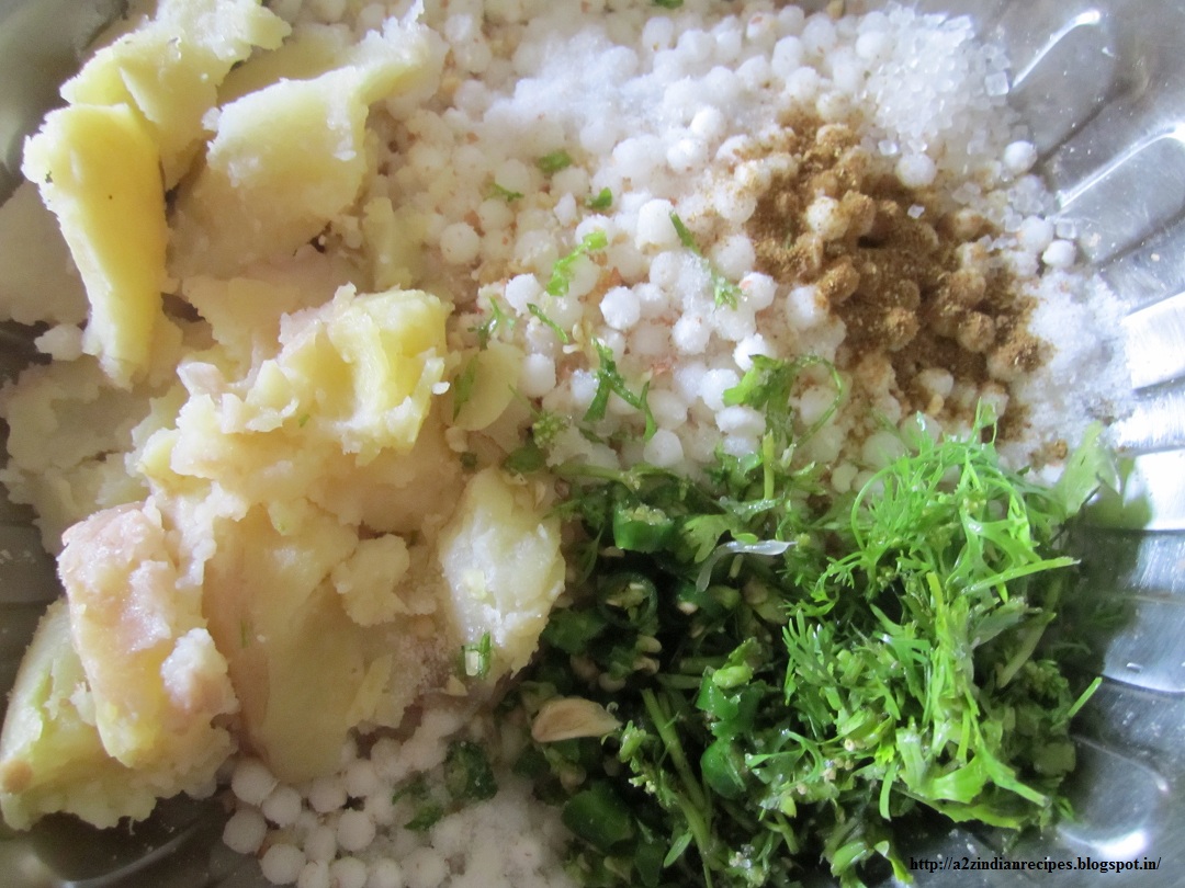 a2zindianrecipes: Sabudana Vada