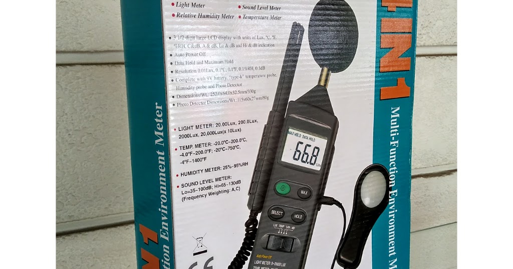Aneka Survindo Environment meter CEM DT 8820, 4 in 1,lux meter, Sound