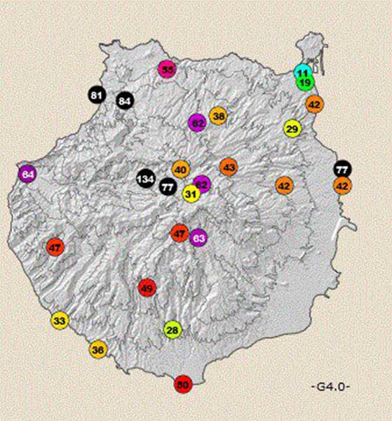 Rachas de viento de 135 kilómetros hora en Gran Canaria, martes 27 febrero Rachas de viento de 135 kilómetros hora en Gran Canaria, martes 27 febrero