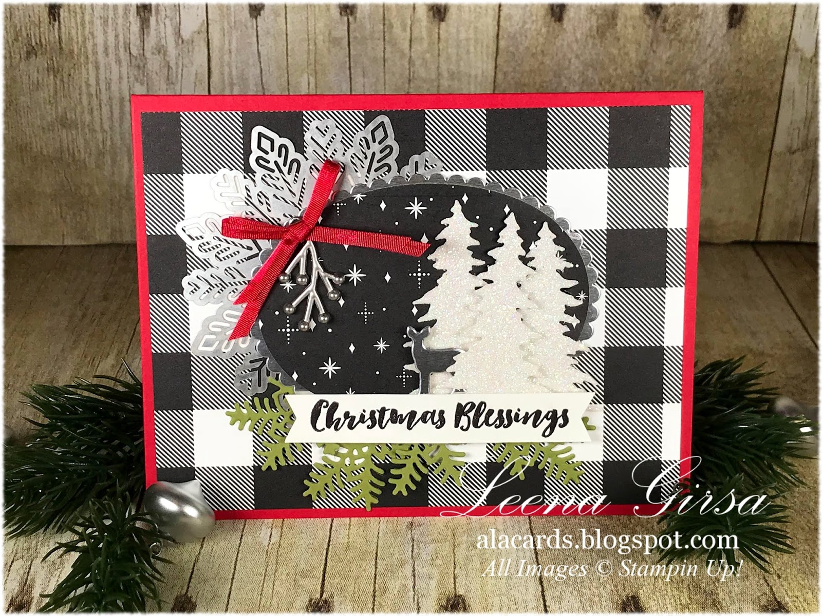 Christmas blessings card A La Cards: Christmas Blessings