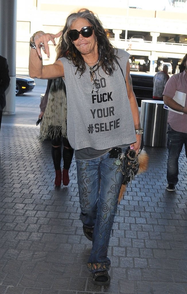 GO FUCK YOUR #SELFIE shirt as worn by Steven Tyler of Aerosmith.  PYGear.com