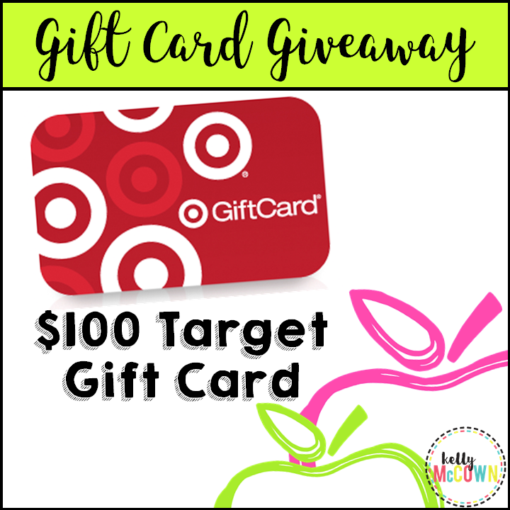 Kelly McCown 100 Target Gift Card Giveaway for Teachers