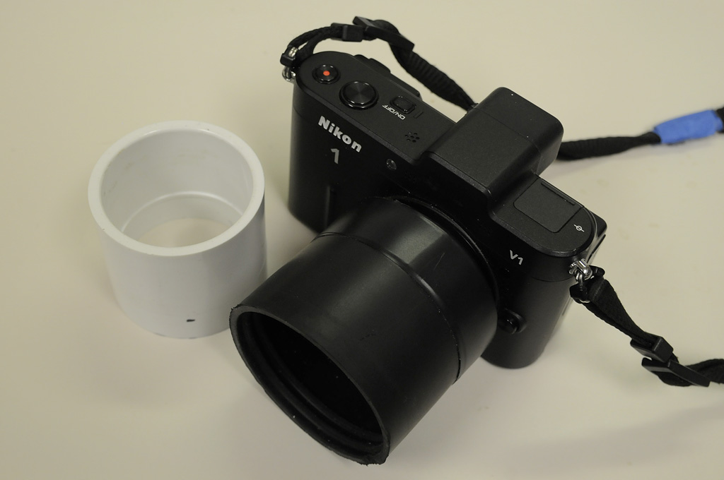 Jerry's Digiscoping Page: Adapter Modifications for Nikon 1 18.5mm f/1.