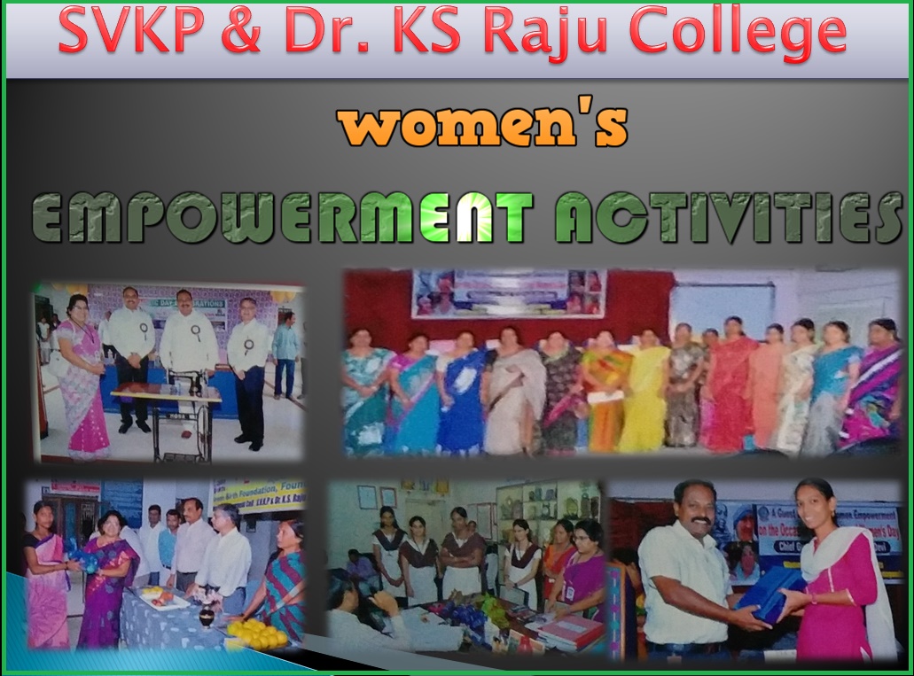 S.V.K.P WOMEN EMPOWERMENT ACTIVITIES SVKP & Dr. KS Raju Arts and