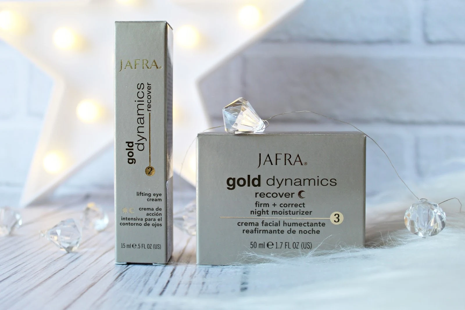 JAFRA Gold Dynamics recover - Krem ze złotem na noc + liftingujący krem pod oczy