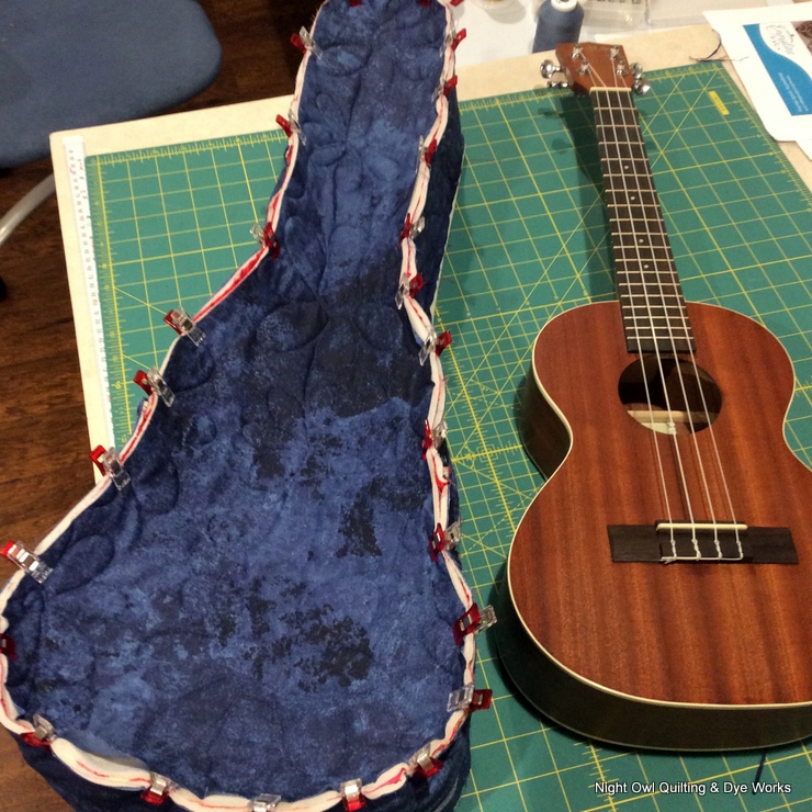 Night Owl Quilting & Dye Works Ukulele Case