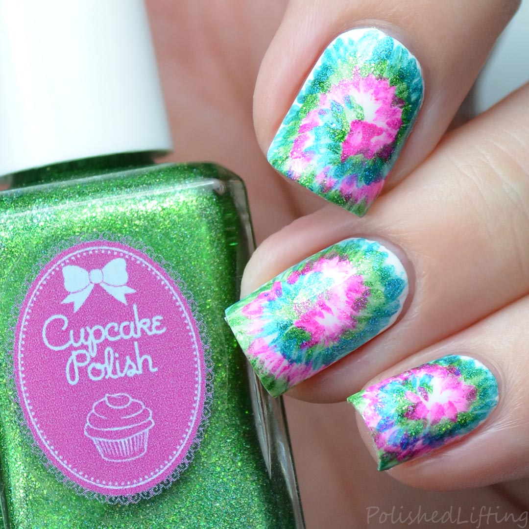 31dc2017 Tie Dye Nail Art Inspired By Chalkboard Nails Polished Lifting