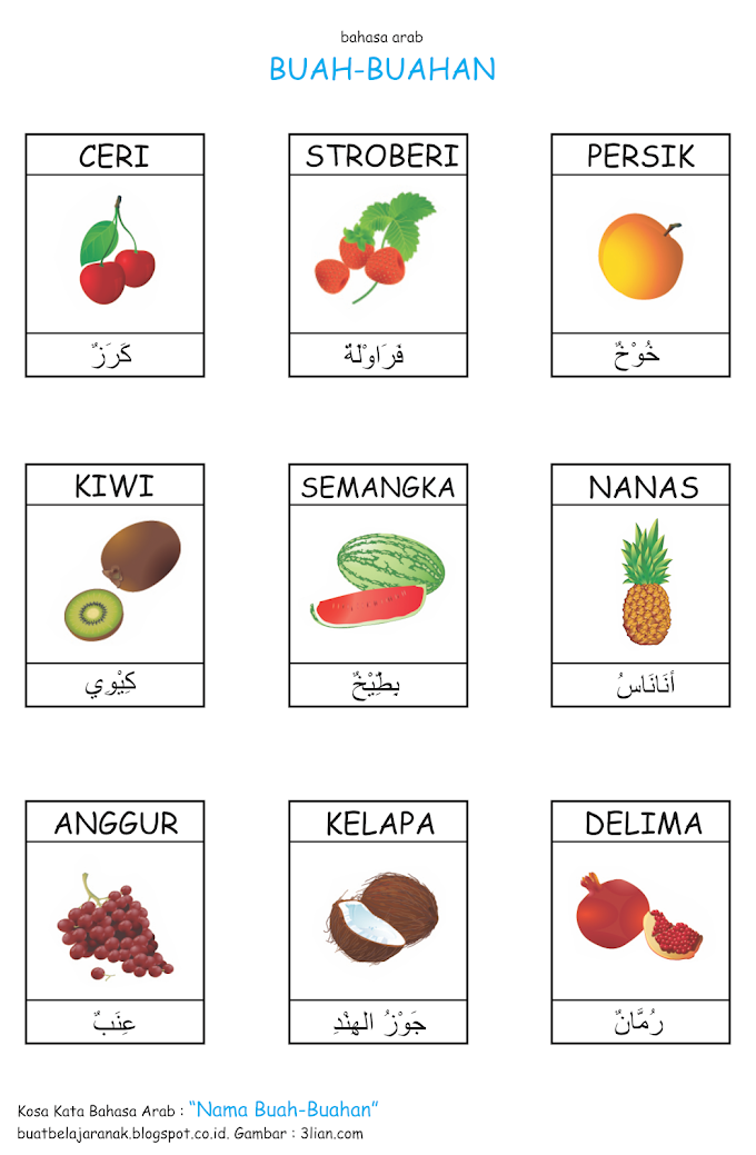 Strawberi dalam bahasa arab