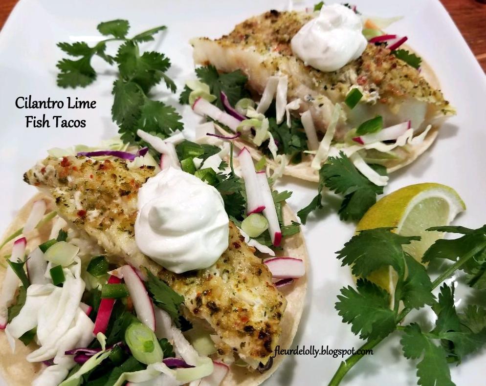 Fleur de Lolly Cilantro Lime Fish Tacos