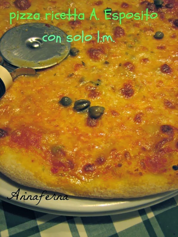 pizza : ricetta di antonino esposito con solo lievito madre
