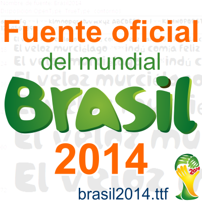 Fuente oficial de Brasil 2014