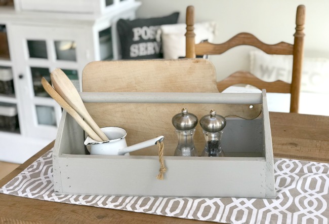 DIY Rustic Toolbox Table Centerpiece