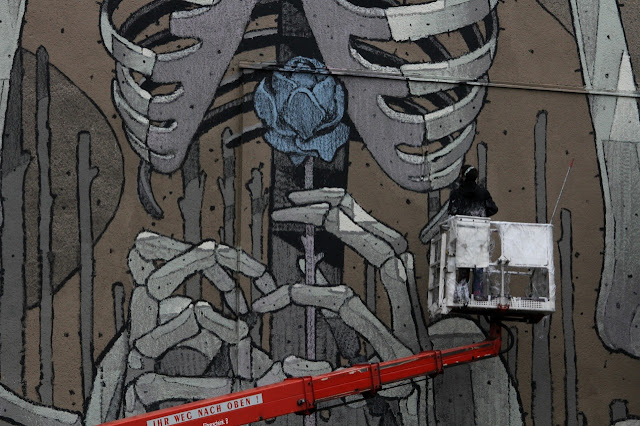 Street Art By Aryz in Germany For Cityleaks 2013. - progress 2