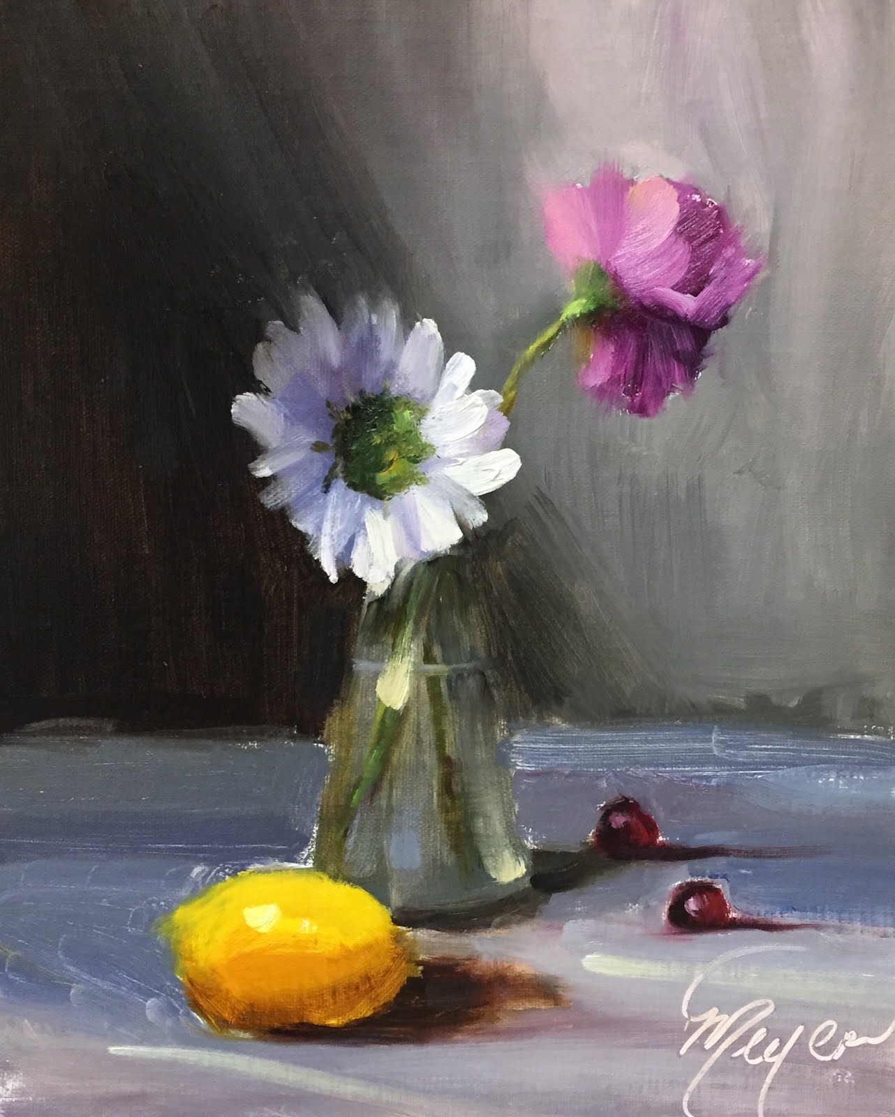 DAILY PAINTERS MARKETPLACE Beginner Oil Painting Lesson by artist Pat