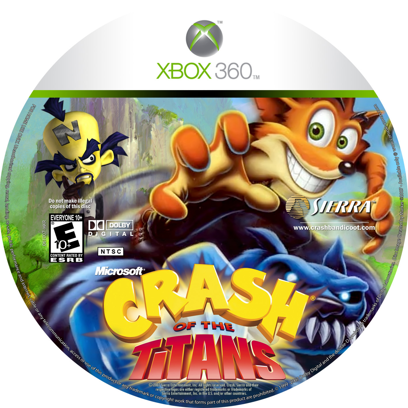 Краш игра иксы. Crash of the Titans Xbox 360 диск. Crash Bandicoot Xbox 360. Crash Bandicoot для Xbox 360 игры. Краш бандикут Икс бокс 360.
