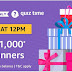 (14th January) Amazon Quiz Time-Answer & Win Rs 1000