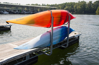 rust resistant dock rack for kayaks
