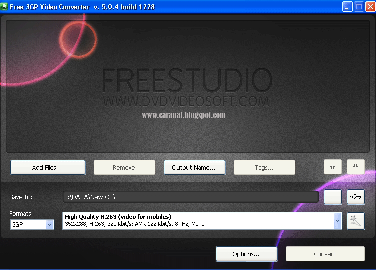 Video to 3GP Converter Full Version Cara Nat