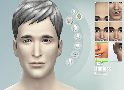 My Sims 4 Blog: Facial Enhancing Blush and Lips for Males by Rusty Nail