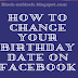 How do you Change Your Birthday on Facebook