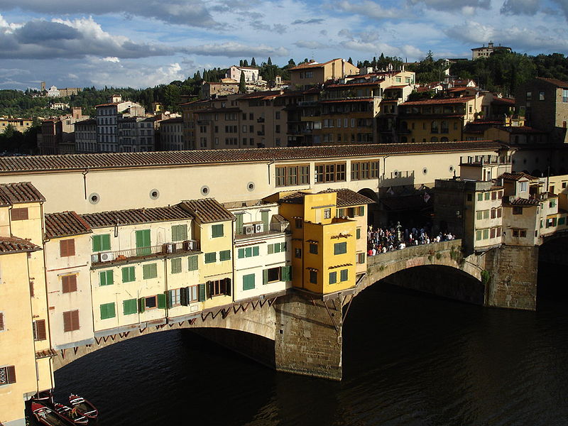 View of the Ponte Vecchio from above