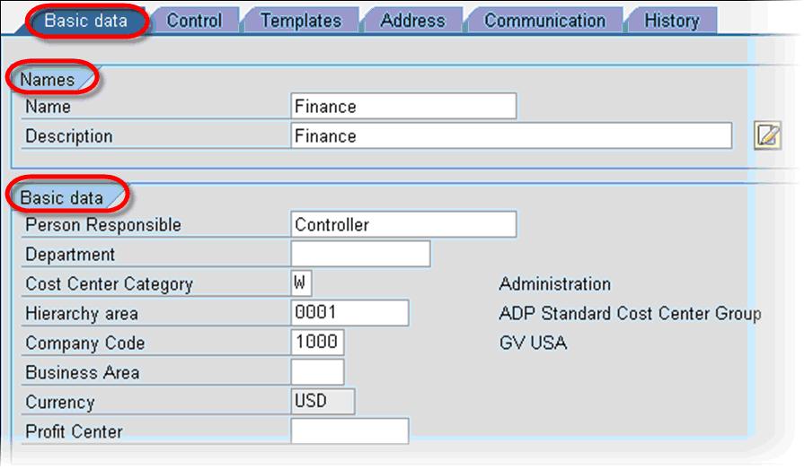 SAP FICO Central How to Create a New Cost Center