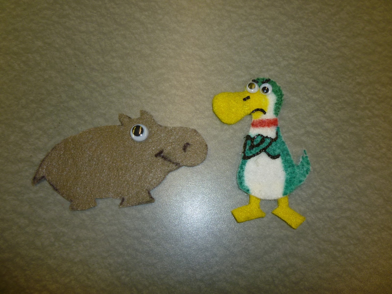 Library Village Flannel Friday Happy Hippo, Angry Duck