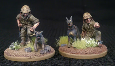 War Dog Team 28mm USMC War Dog Team