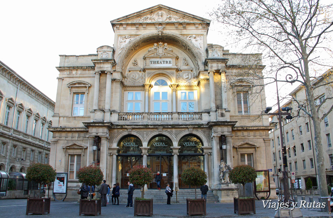 Teatro, plaza del Reloj, Avignon