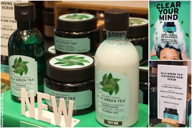The Body Shop Fuji Green Tea Shampoo, Conditioner, and Hair Scrub