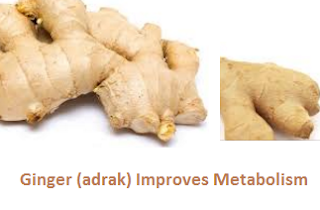 Ginger (adrak) Improves Metabolism
