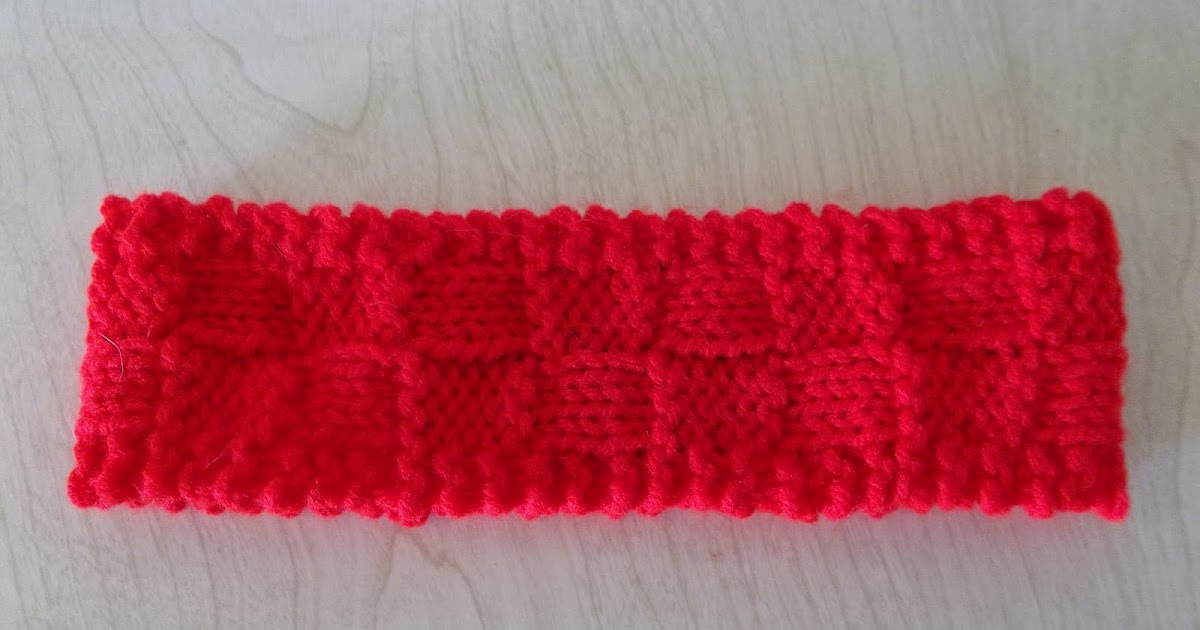 PICKING KNITS: A Simple Basketweave Head Band
