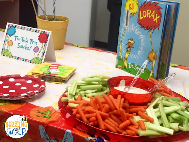 Celebrate Read Across America with these fun Seuss-themed ideas and activities! The entire week is chock full of events and tasty snacks and treats! Check out the cute bulletin boards and decorations we used to celebrate this fun week such as Seuss signposts and truffula trees! 