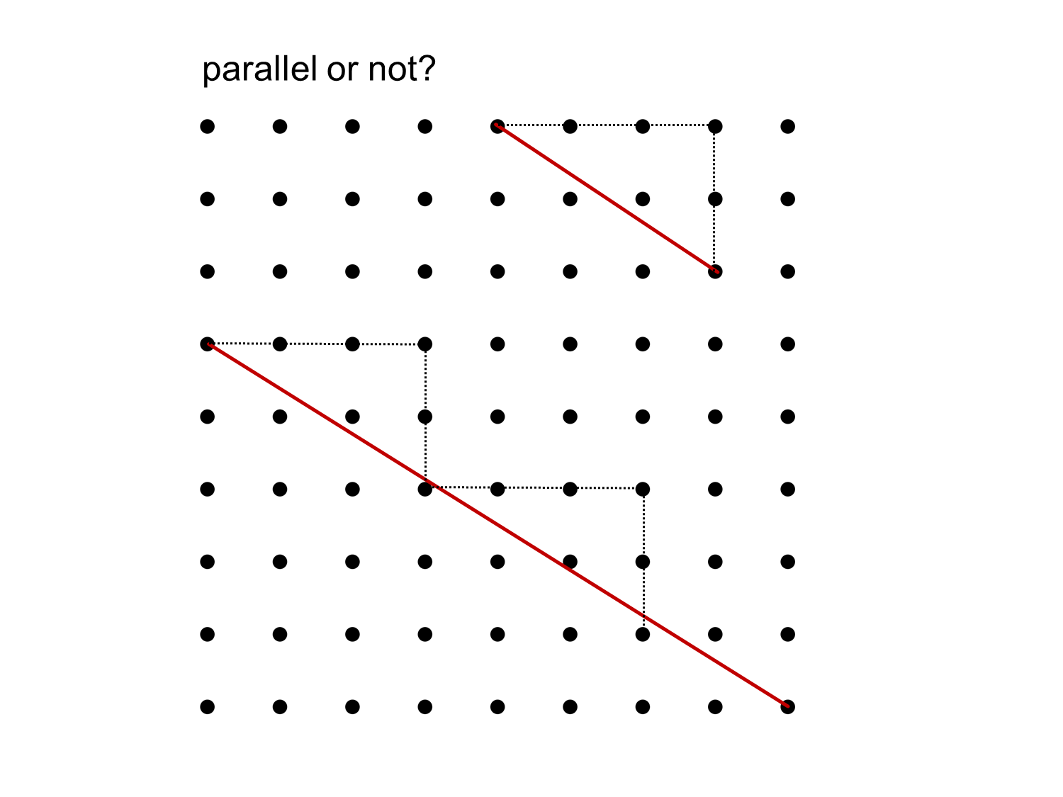 MEDIAN Don Steward mathematics teaching grid geometry parallels